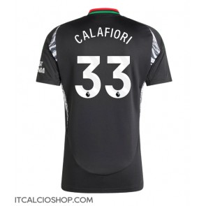 Arsenal Riccardo Calafiori #33 Seconda Maglia 2024-25 Manica Corta